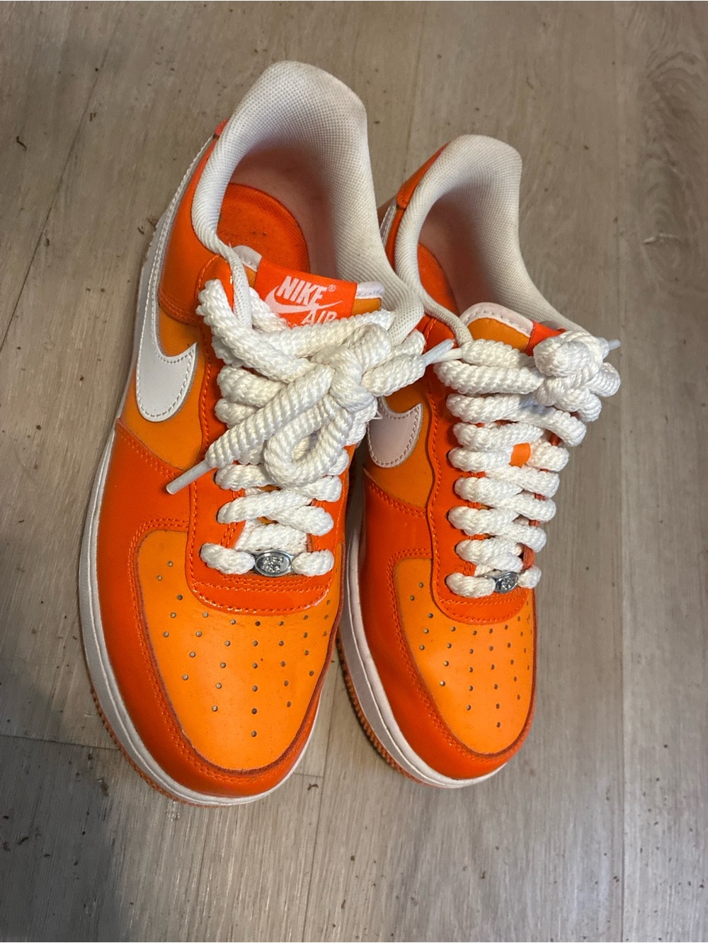 Nike Men’s Low-Top Sneakers - Orange & White